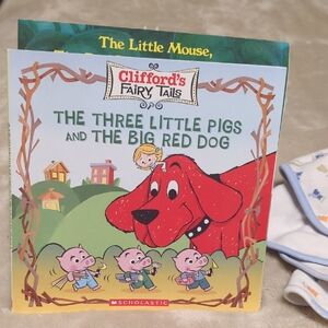 Scholastic Clifford's Fairy Tails Book - Red and Green Cover